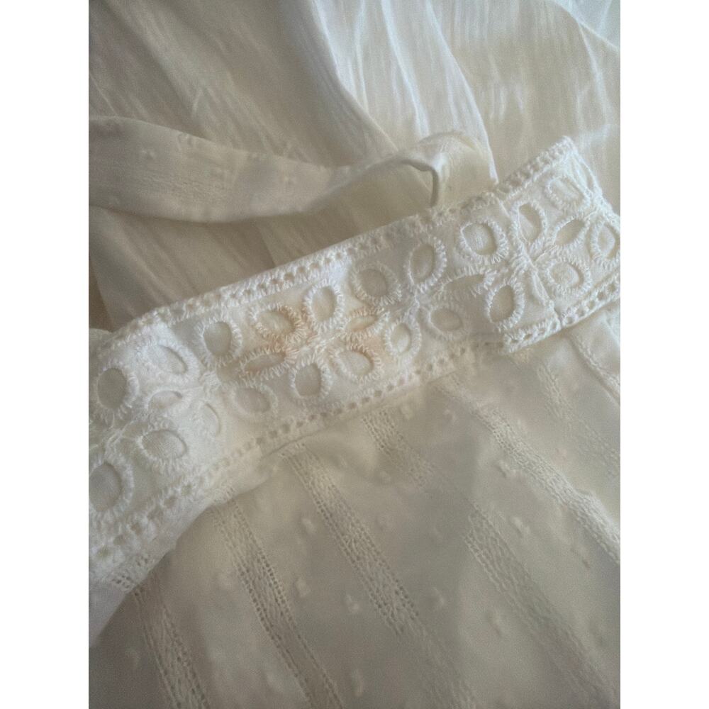 New sorella Camellia Cotton Dress white lace sz L $222 - Picture 8 of 8